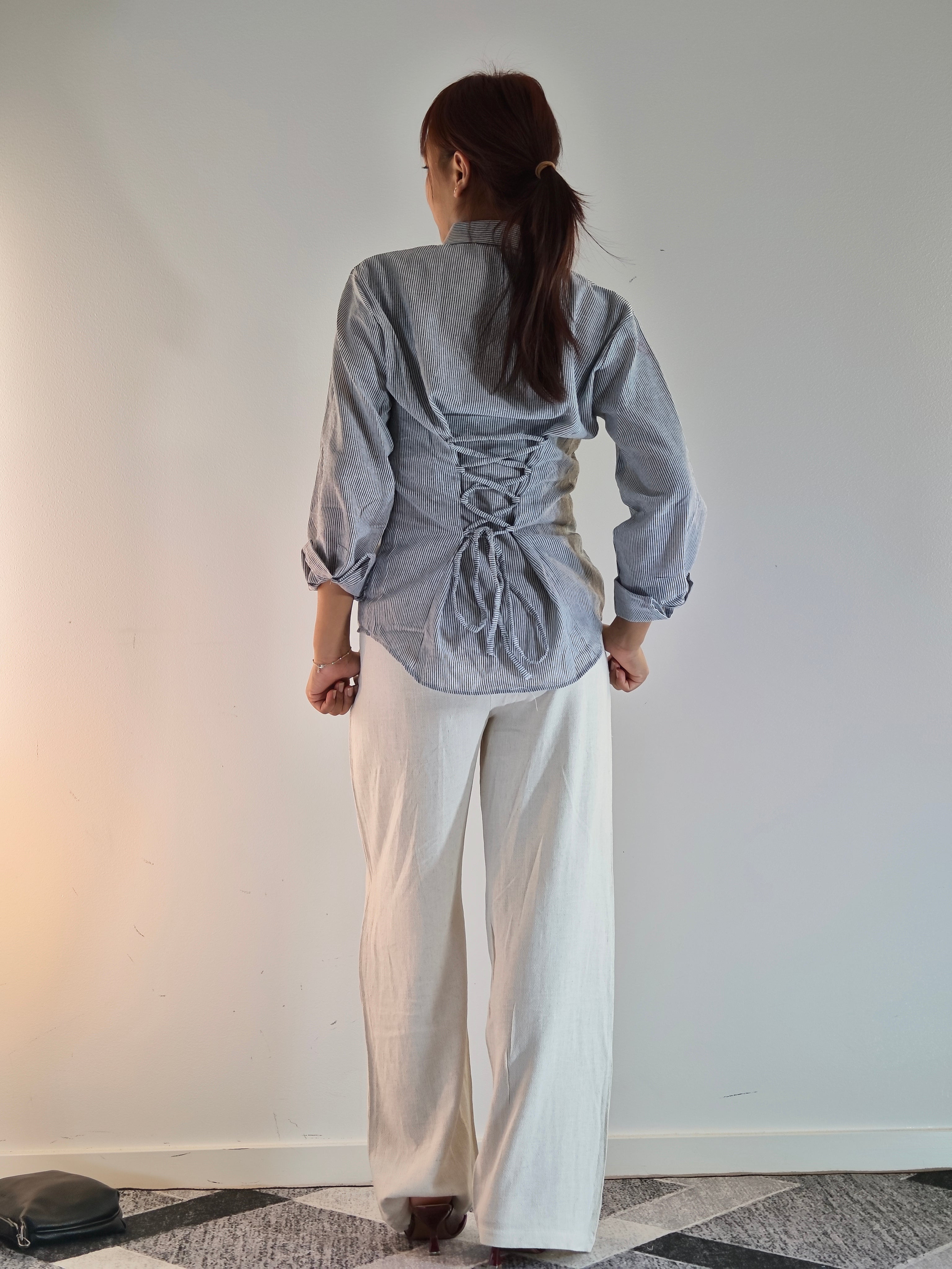 Classic grey stripe shirt