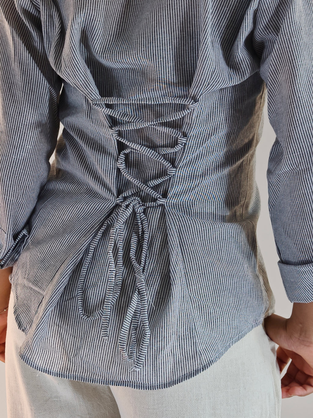 Classic grey stripe shirt