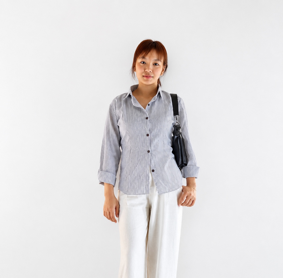 Classic grey stripe shirt