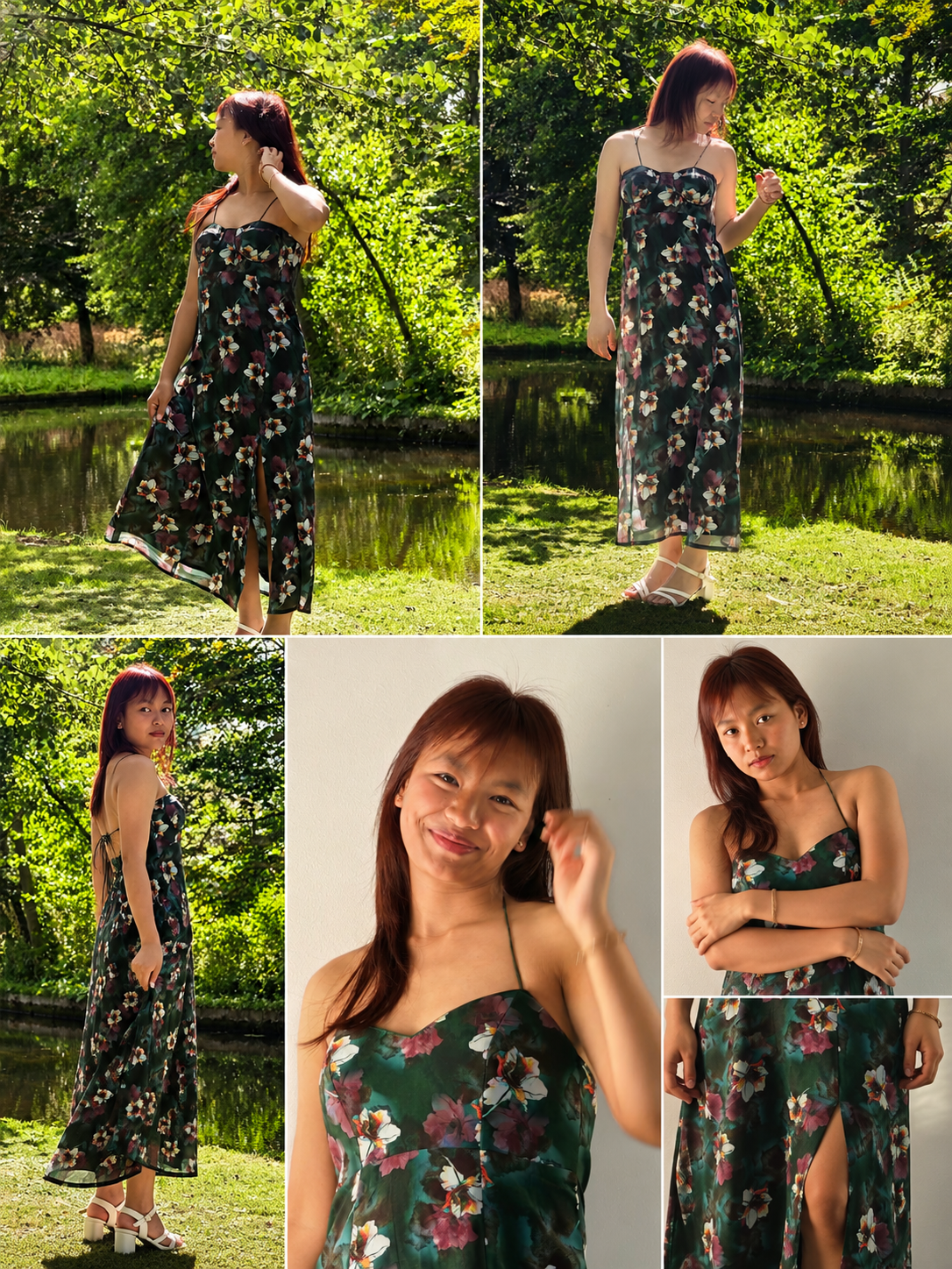 Luna Floral Forest Bloom Slip Dress