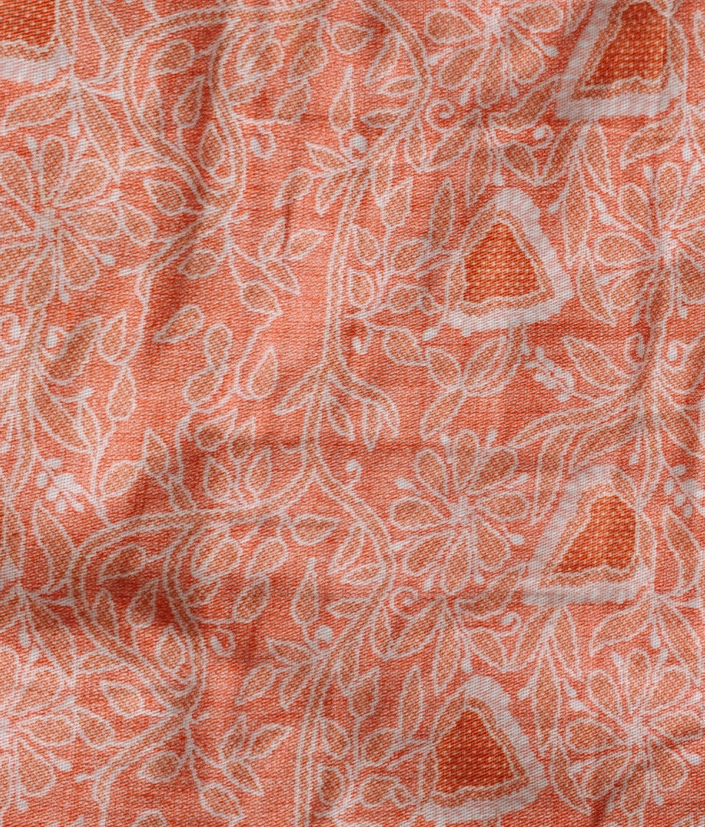 Peach cutout kurthi