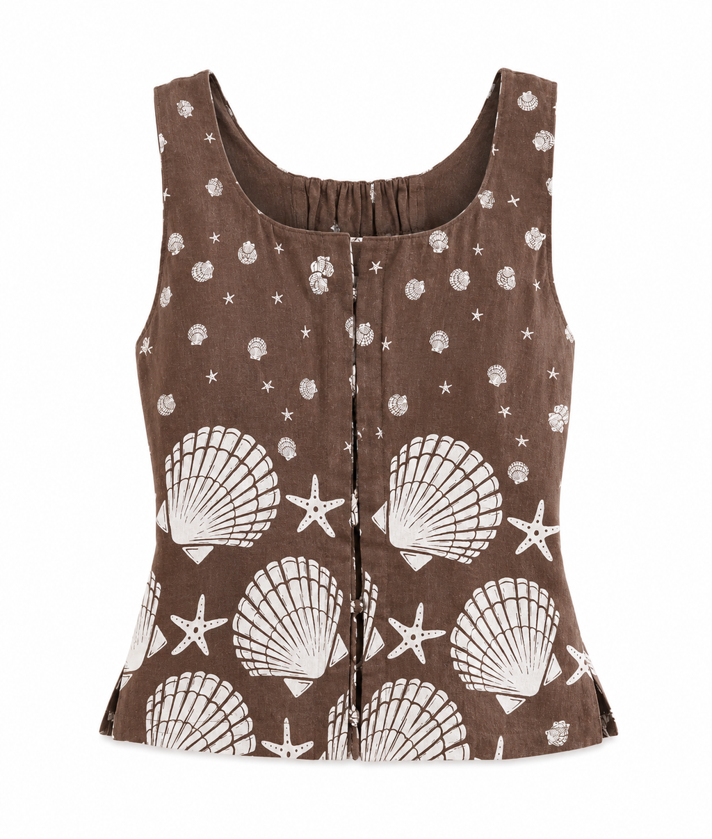 Starfish & Shell Fitted Top
