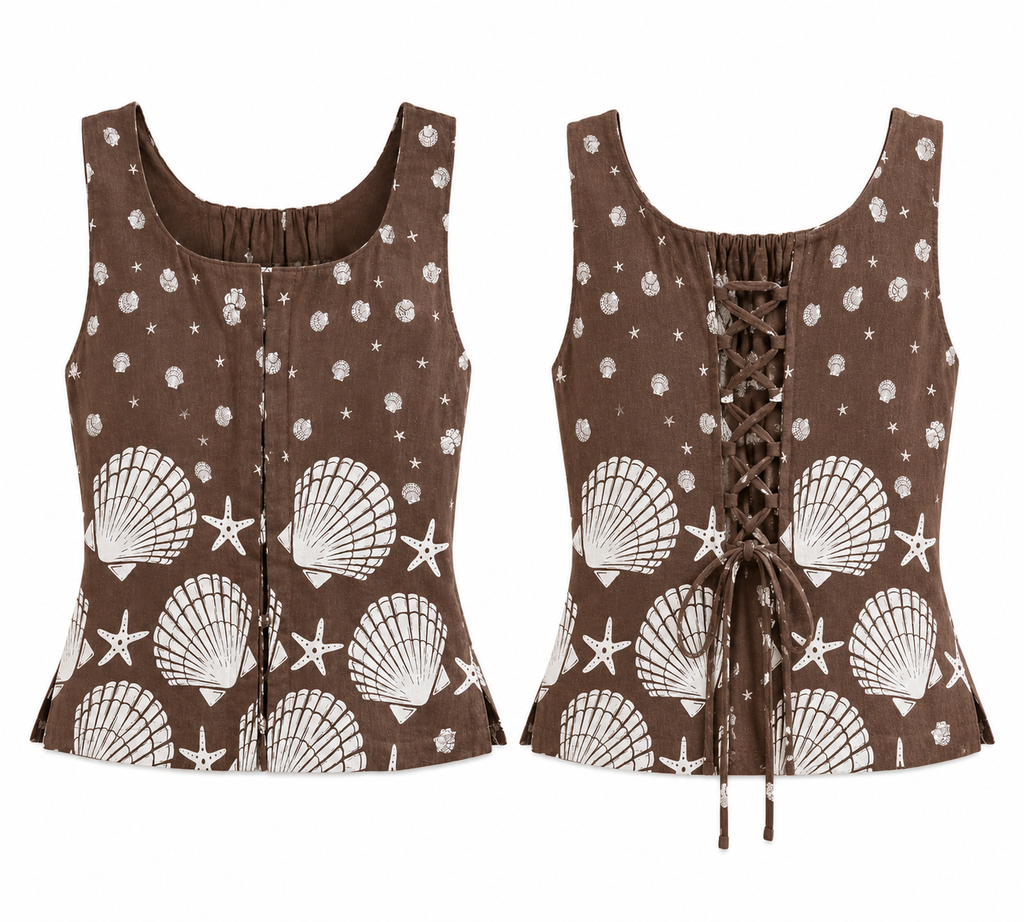 Starfish & Shell Fitted Top