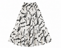 Black Floral Skirt