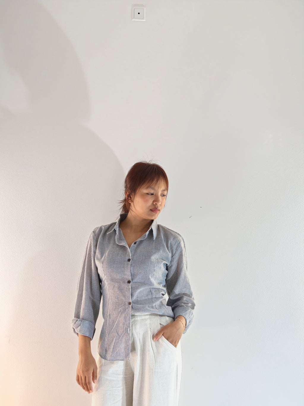 Classic grey stripe shirt